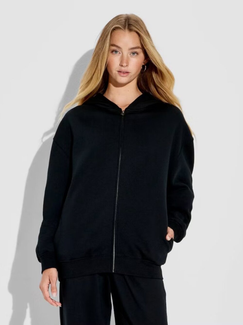 Women's Full Zip Hoodie - Wild Fable Black M